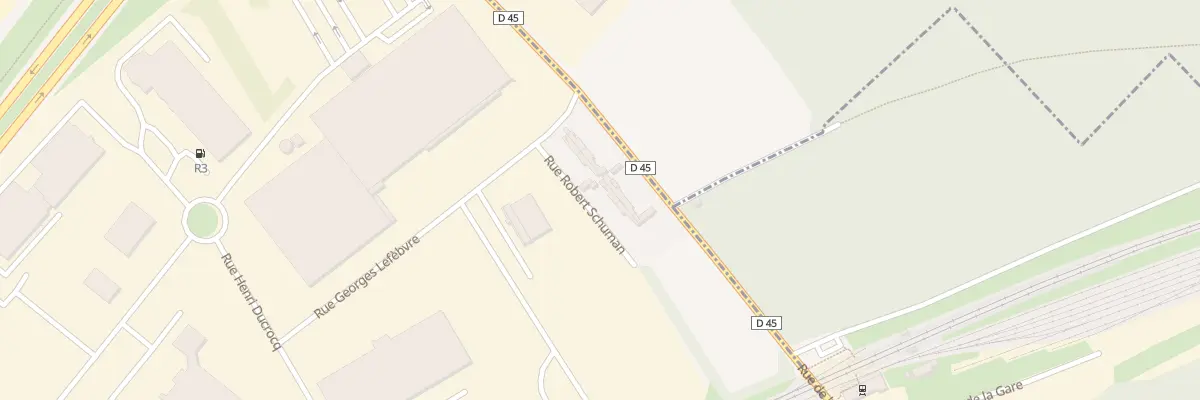 Plan du 7 Vc Pave de Corbehem à Brebières