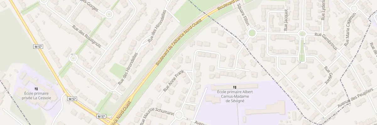 Plan du 11 Rue Suzanne Lannoy-Blin à Saint-André-lez-Lille