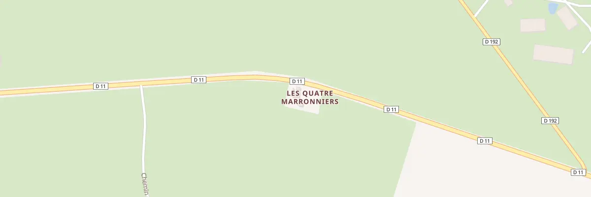 Plan du 5090 Les Quatre Marronniers à Gipcy