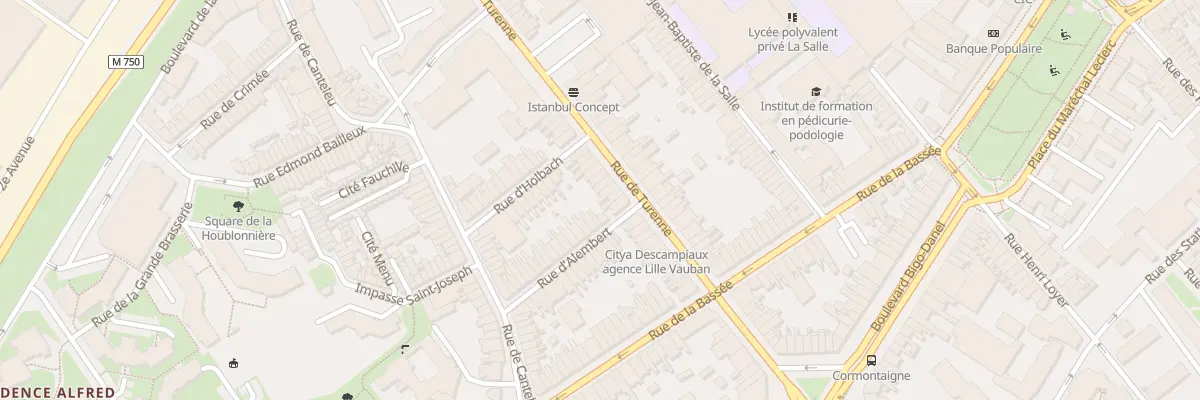 Plan du 46 Rue de Turenne à Lille