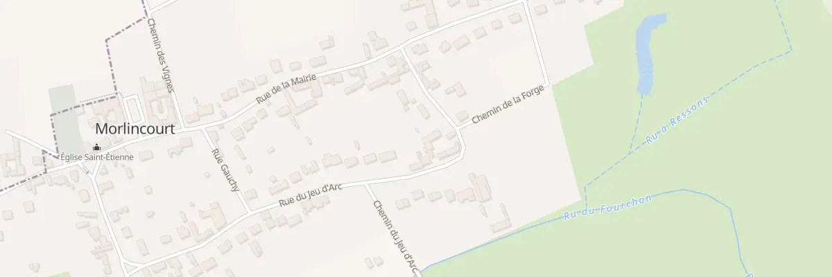 Plan du 371 Rue du Jeu d’Arc à Morlincourt