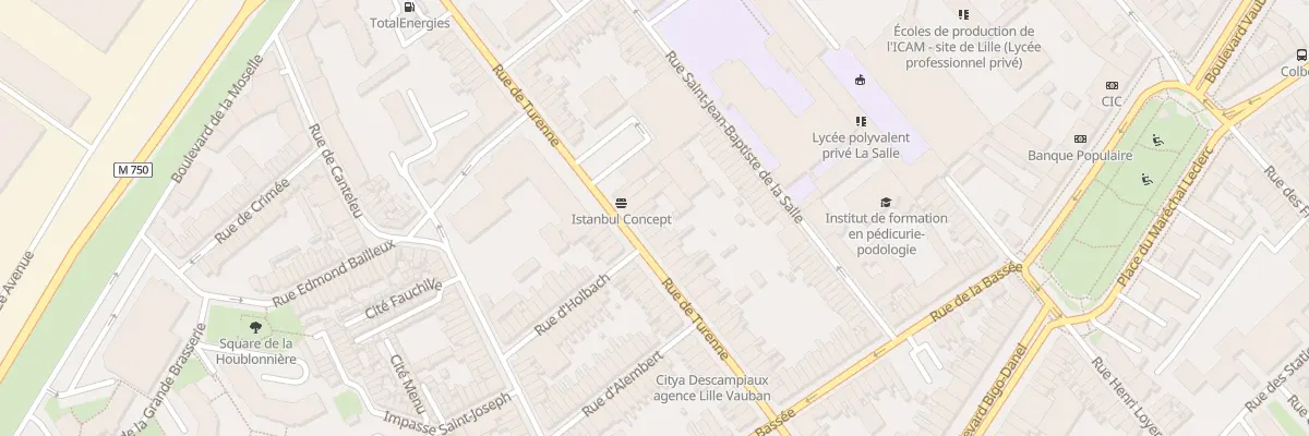 Plan du 33 Rue de Turenne à Lille