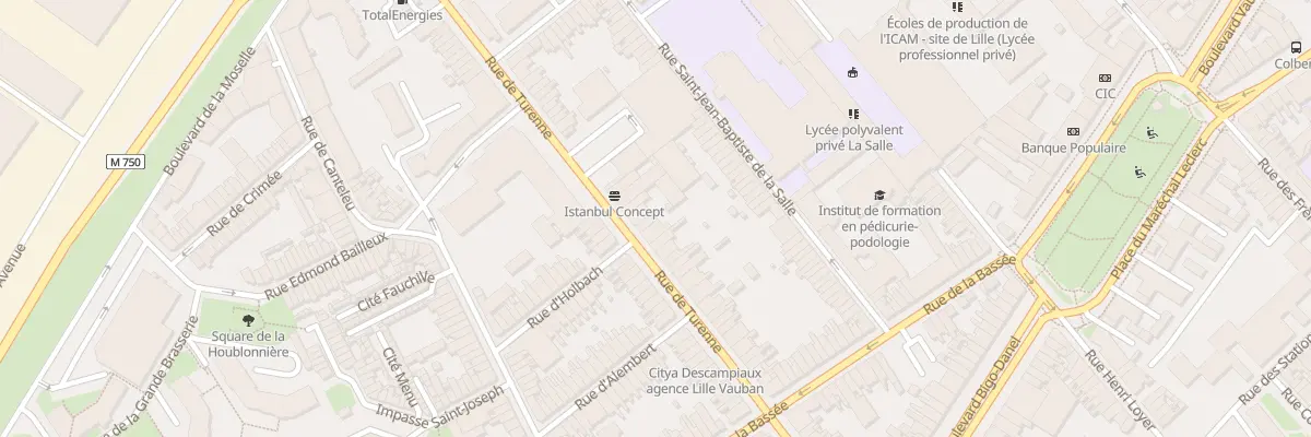 Plan du 35 Rue de Turenne à Lille