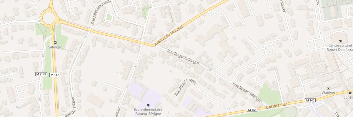 Plan du 65 Rue Roger Salengro à Wattignies