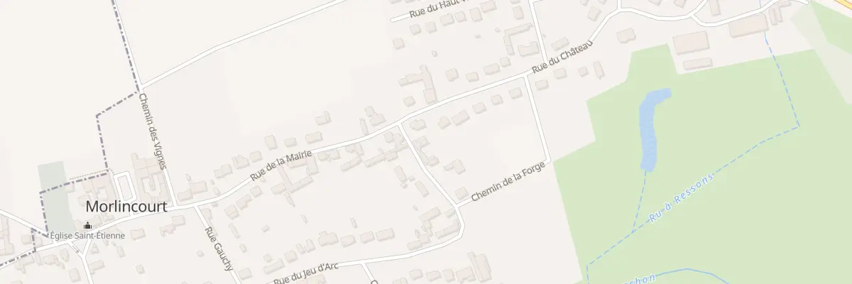 Plan du 520 Rue du Jeu d’Arc à Morlincourt