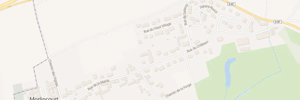 Plan du 35T Rue du Château à Morlincourt