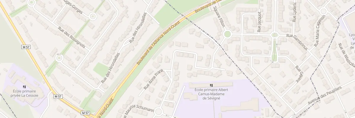 Plan du 20 Rue Suzanne Lannoy-Blin à Saint-André-lez-Lille