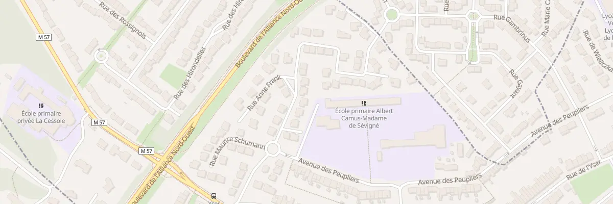 Plan du 10 Rue Suzanne Lannoy-Blin à Saint-André-lez-Lille