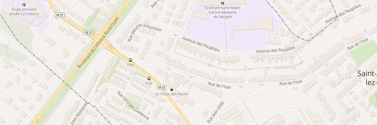 Plan du 154 Rue de l’Yser à Saint-André-lez-Lille
