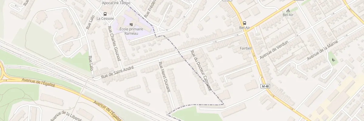 Plan du 60 Rue de Saint Andre à Saint-André-lez-Lille