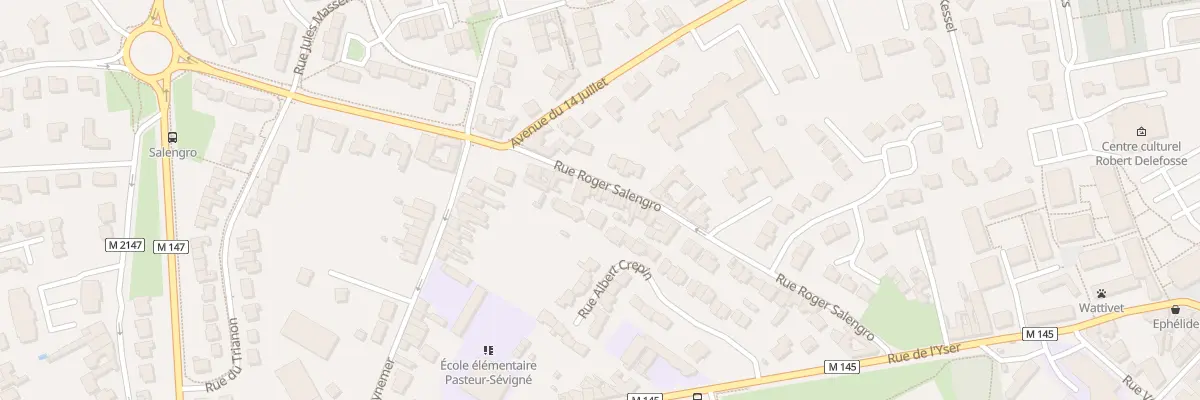 Plan du 61 Rue Roger Salengro à Wattignies