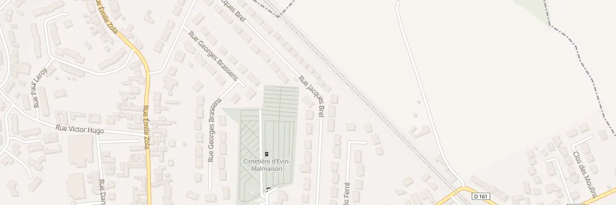 Plan du 308 Rue Jacques Brel à Évin-Malmaison