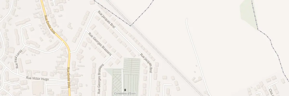 Plan du 359 Rue Jacques Brel à Évin-Malmaison