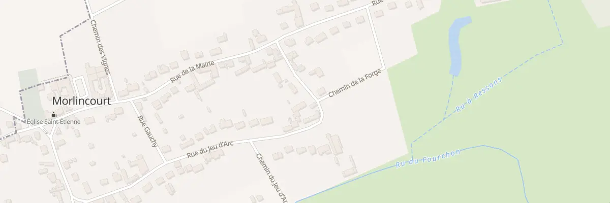 Plan du 457 Rue du Jeu d’Arc à Morlincourt