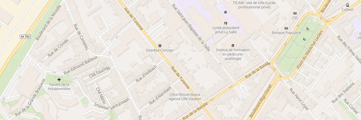 Plan du 43 Rue de Turenne à Lille