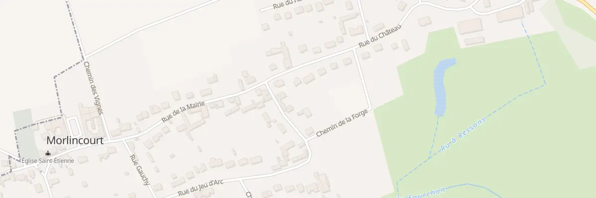 Plan du 510 Rue du Jeu d’Arc à Morlincourt