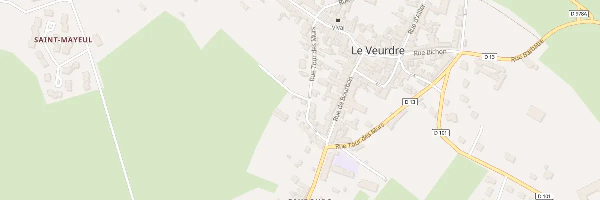 Plan du 39 Rue Tour des Murs au Veurdre