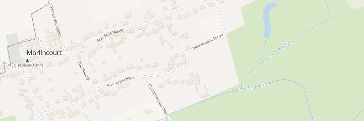 Plan du 423 Rue du Jeu d’Arc à Morlincourt