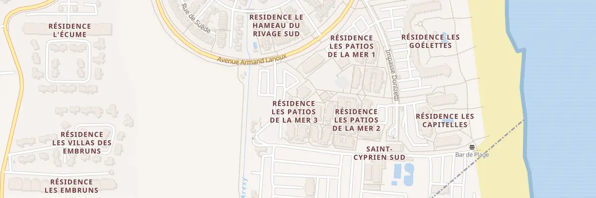 Plan du 9162 Res Patios de la Mer III à Saint-Cyprien