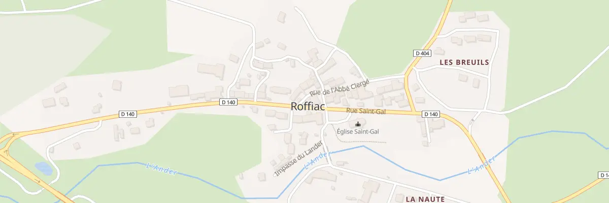Plan du 24 Rue Saint Gal à Roffiac