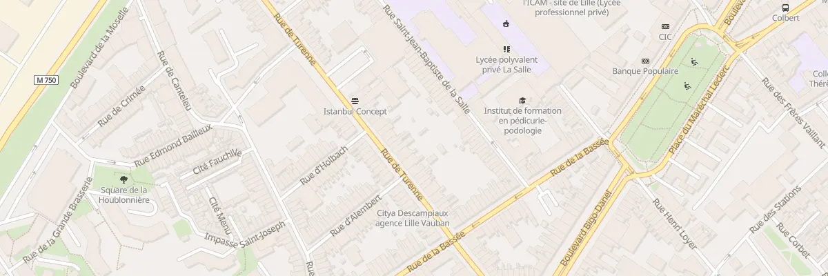 Plan du 47 Rue de Turenne à Lille