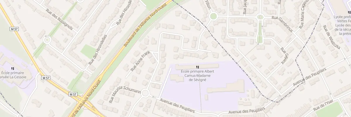 Plan du 30 Rue Suzanne Lannoy-Blin à Saint-André-lez-Lille