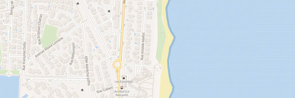 Plan du 8 Rue Aristide Maillol au Barcarès