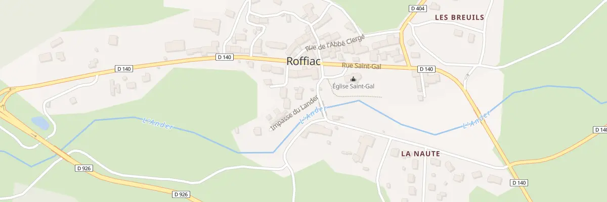 Plan du 6 Imp du Lander à Roffiac
