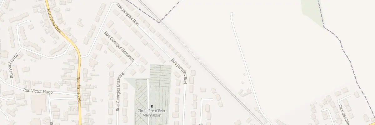 Plan du 323 Rue Jacques Brel à Évin-Malmaison