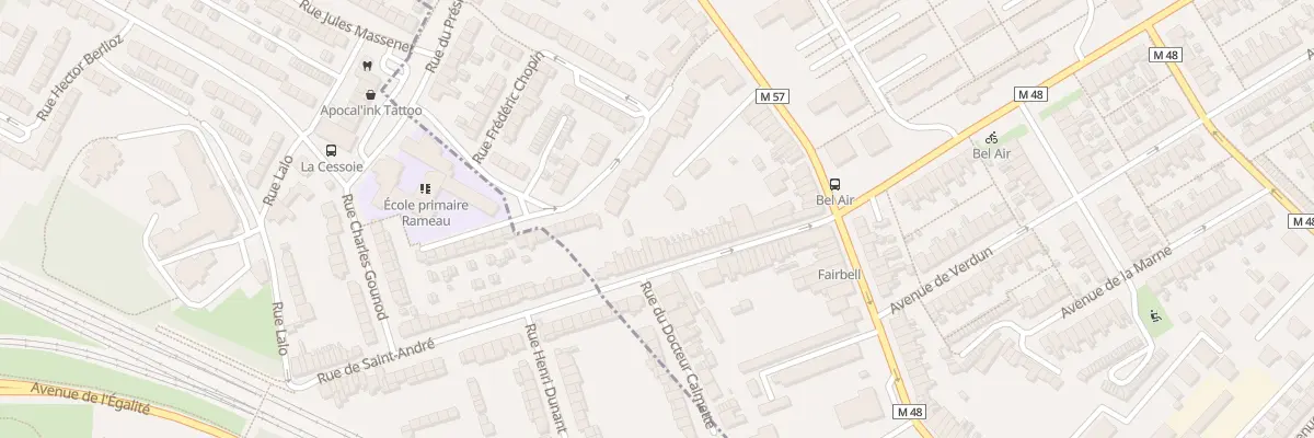 Plan du 108 Rue de Lambersart à Saint-André-lez-Lille