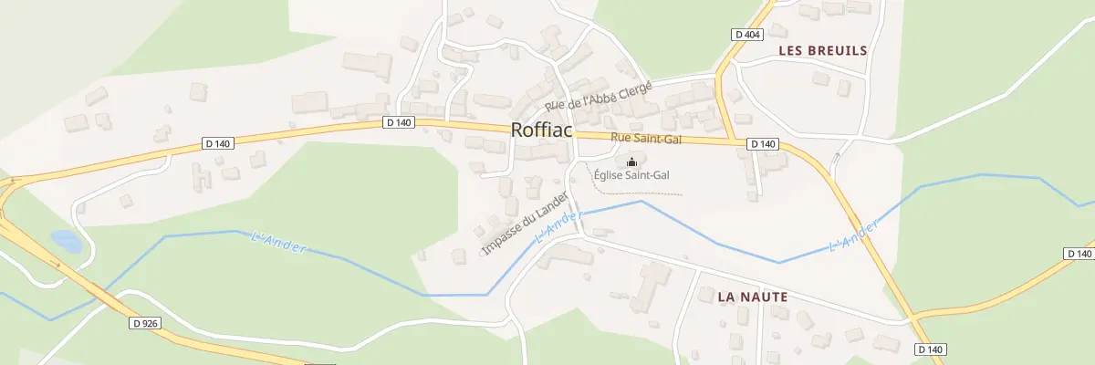 Plan du 4 Imp du Lander à Roffiac