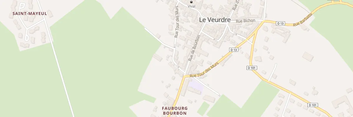 Plan du 48 Rue Tour des Murs au Veurdre
