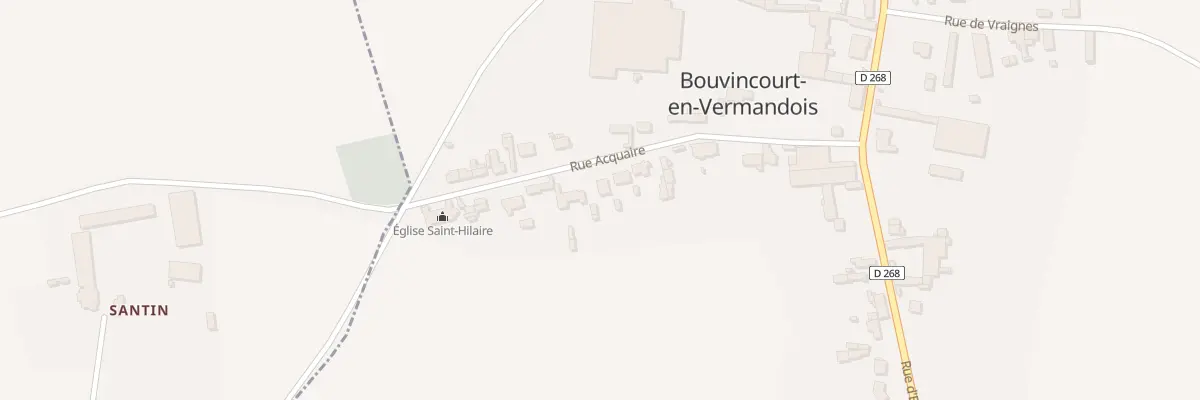 Plan du 13 Rue Acquaire à Bouvincourt-en-Vermandois