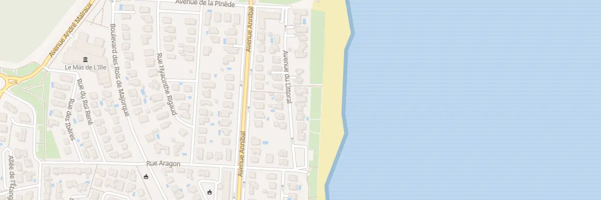 Plan du 10 Av du Littoral au Barcarès