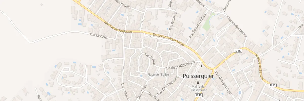 Plan du 11 Rue Mirabeau à Puisserguier