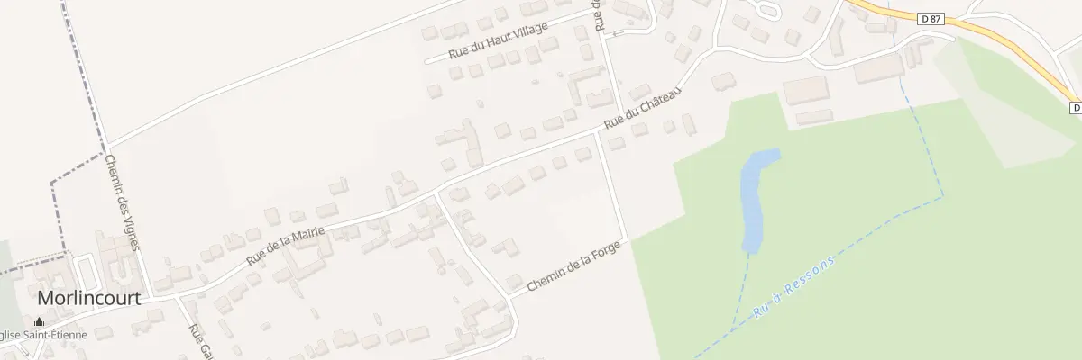 Plan du 82 Rue du Château à Morlincourt