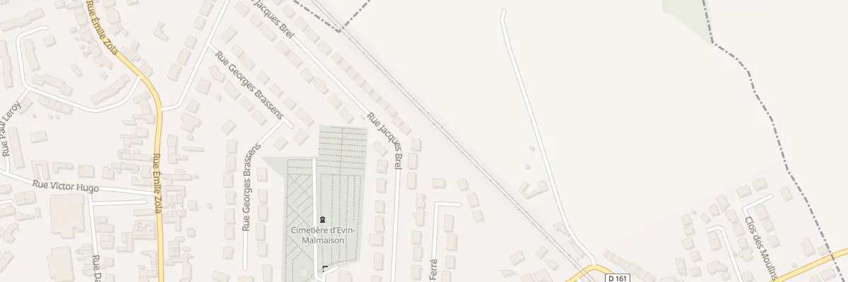 Plan du 305 Rue Jacques Brel à Évin-Malmaison
