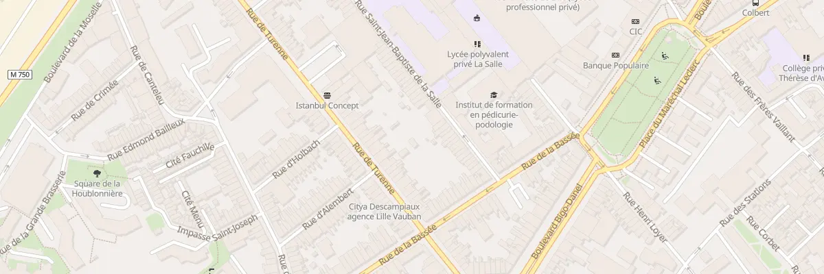 Plan du 27B Rue Saint Jb de la Salle à Lille