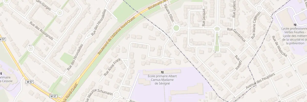 Plan du 23 Rue Suzanne Lannoy-Blin à Saint-André-lez-Lille