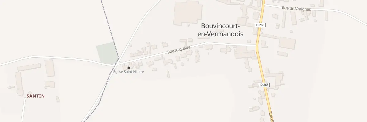 Plan du 11 Rue Acquaire à Bouvincourt-en-Vermandois