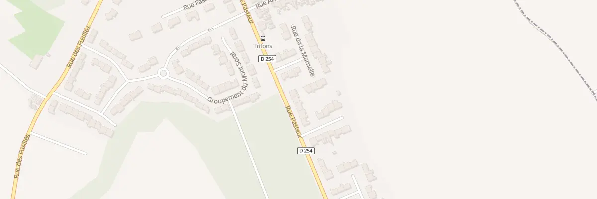 Plan du 831 Rue Pasteur à Wahagnies