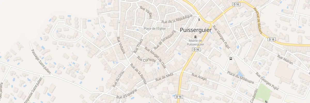 Plan du 31 Rue de Strasbourg à Puisserguier