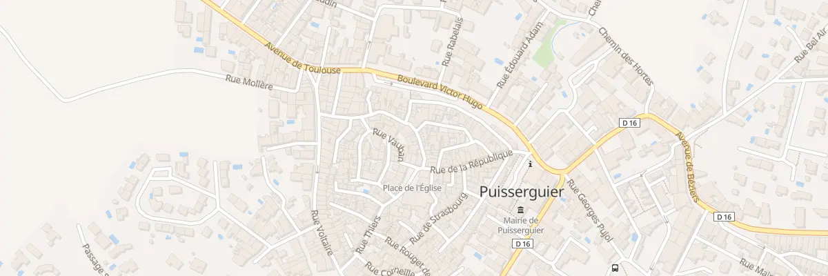 Plan du 3 Rue Mirabeau à Puisserguier