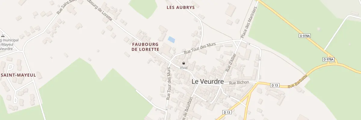 Plan du 80 Rue Tour des Murs au Veurdre