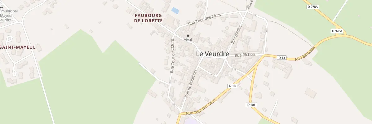 Plan du 64 Rue Tour des Murs au Veurdre