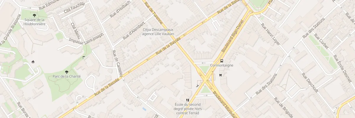 Plan du 74 Rue de Turenne à Lille