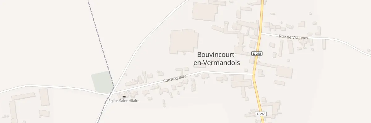 Plan du 6 Rue Acquaire à Bouvincourt-en-Vermandois