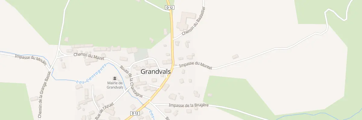 Plan du 5100 La Touzouno à Grandvals