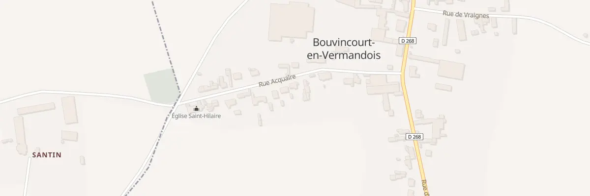 Plan du 9 Rue Acquaire à Bouvincourt-en-Vermandois