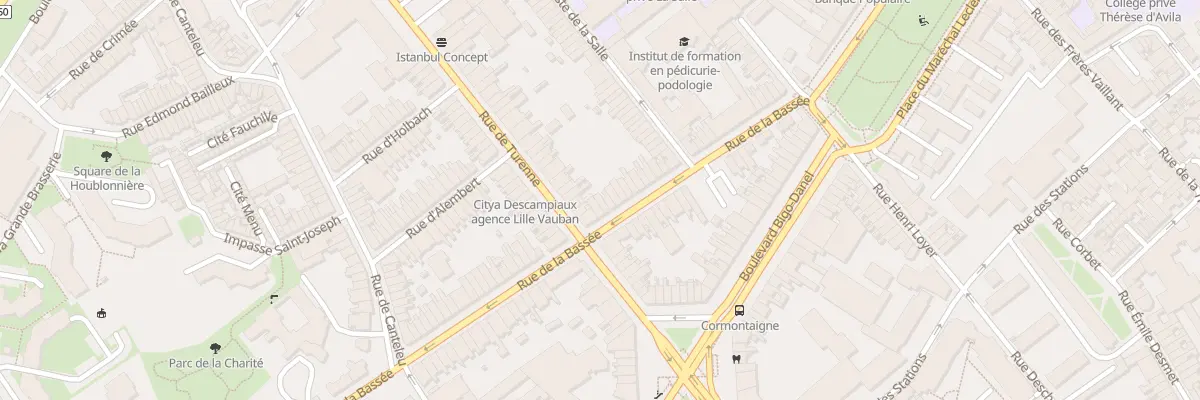 Plan du 42 Rue de la Bassée à Lille